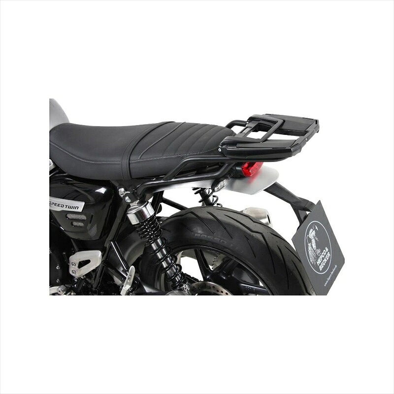 バイクパーツHEPCO&BECKER(ヘプコアンドベッカー) トップケースキャリア イージーラック ブラック 6617591 01 014550255192785Speed Twin 19-23|バイク用品はとやグループ2号店