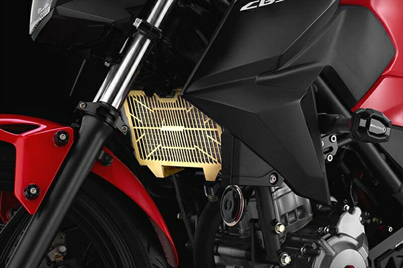 バイクパーツBIKERS(バイカーズ) ラジエターガード ステンレス チタンコート ゴールドH0370-GLD4548916774340｜バイク用品はとやグループ2号店