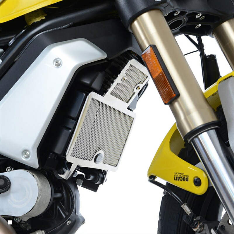 バイクパーツ 冷却系 アールアンドジー ラジエターガード チタンカラー RG-RAD0236TI 4580041231596 DUCATI Scrambler1100 18-