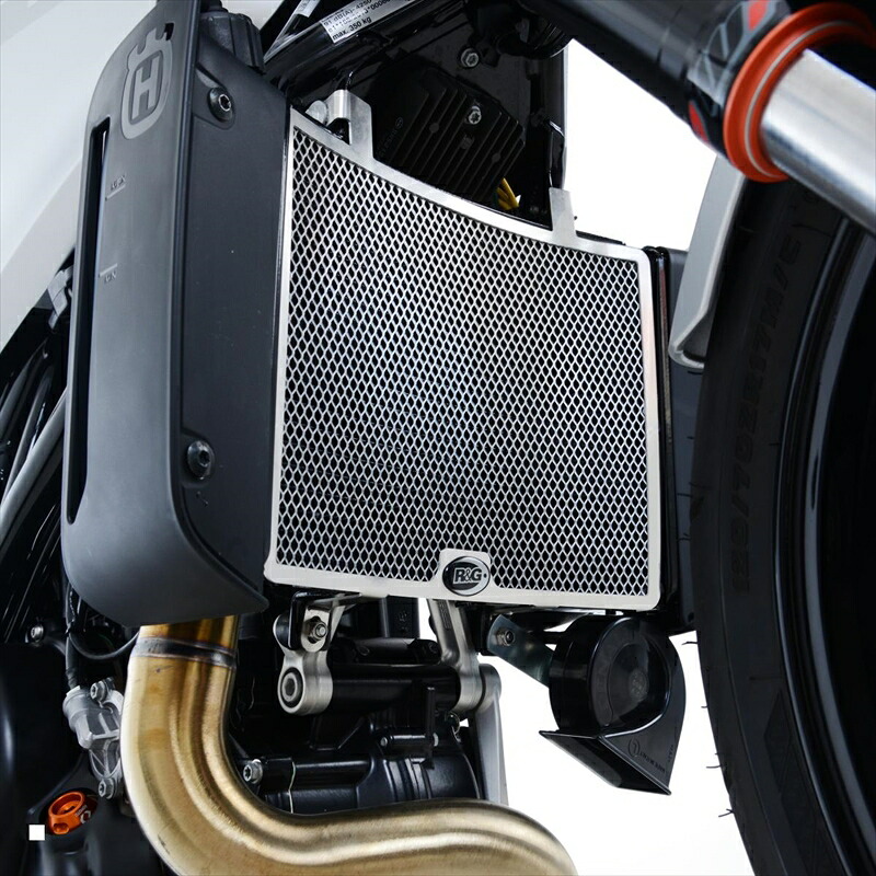 バイクパーツ 冷却系アールアンドジー ラジエターガード チタンカラーRG-RAD0237TI 4580041231619HUSQVARNA Vitpilen701 18-|バイク用品はとやグループ2号店