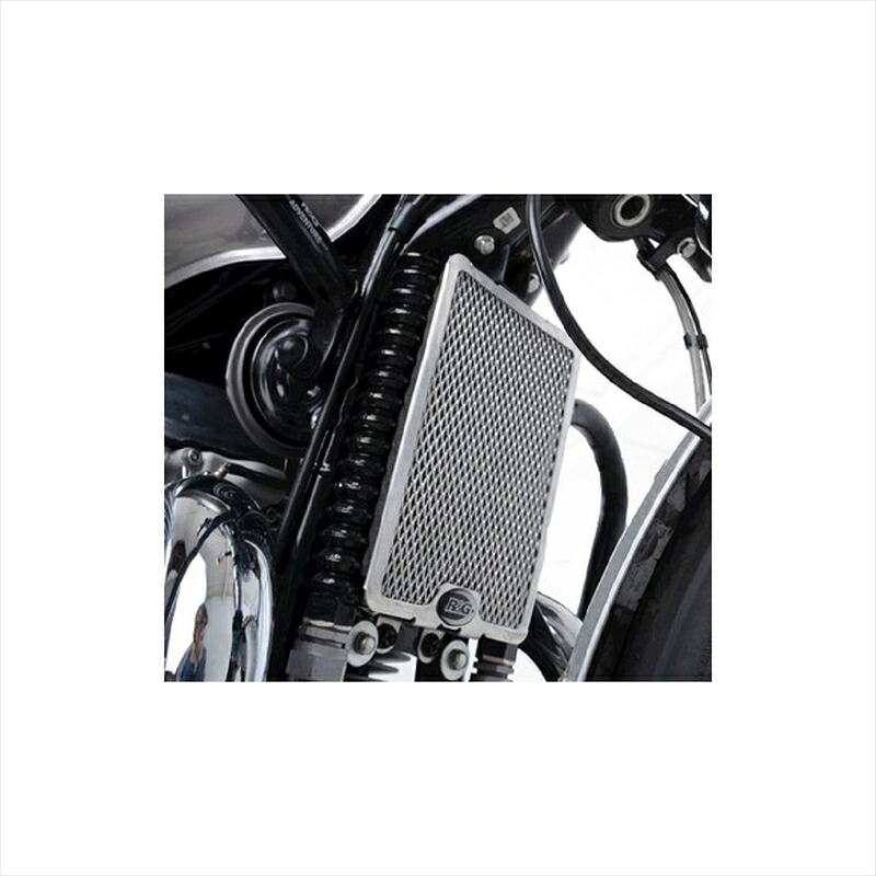 バイクパーツ 冷却系 アールアンドジー オイルクーラーガード ブラック RG-OCG0037BK 4580041237451 Royal Enfield 650 Interceptor 19-