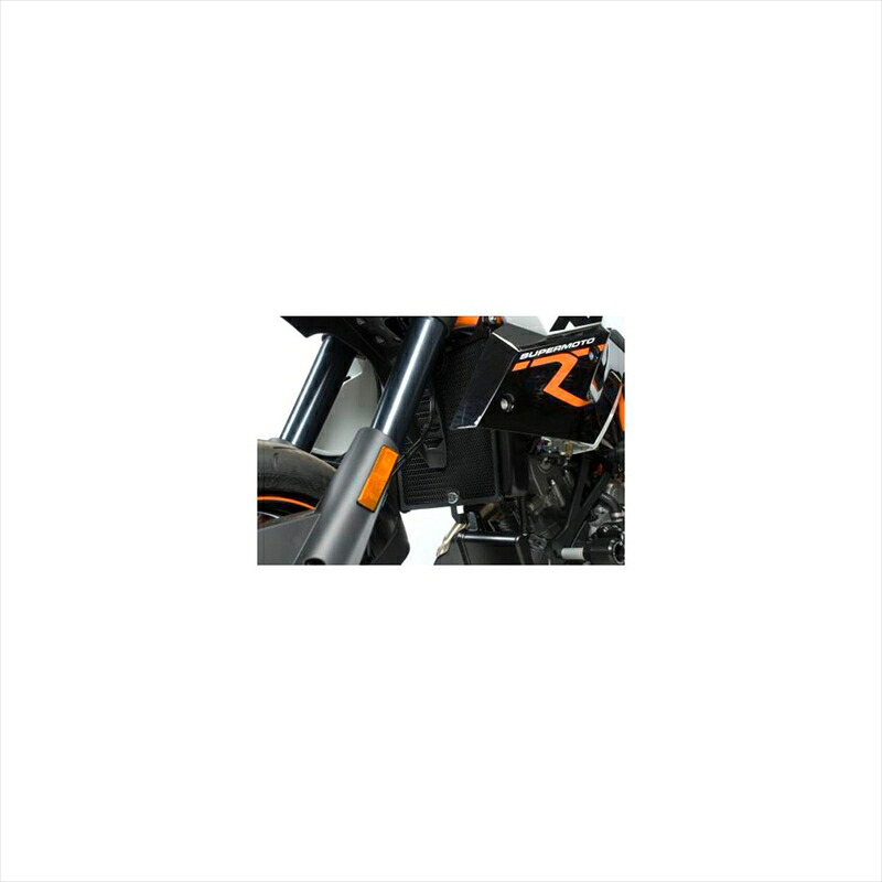 バイクパーツ 冷却系アールアンドジー ラジエターガード ブラックRG-RAD0128BK 4571381482632KTM 990SM 08-/990SMR 12-|バイク用品はとやグループ2号店