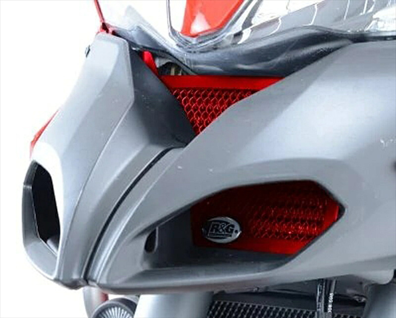 バイクパーツ R&G(アールアンドジー) オイルクーラーガード レッド RG-OCG0020RE 4582483533849