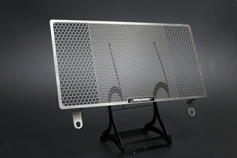 バイクパーツ ETCHING FACTORY(エッチングファクトリー) ラジエターガード エンブレム緑 RGK-NINJA250-01 4548916337156