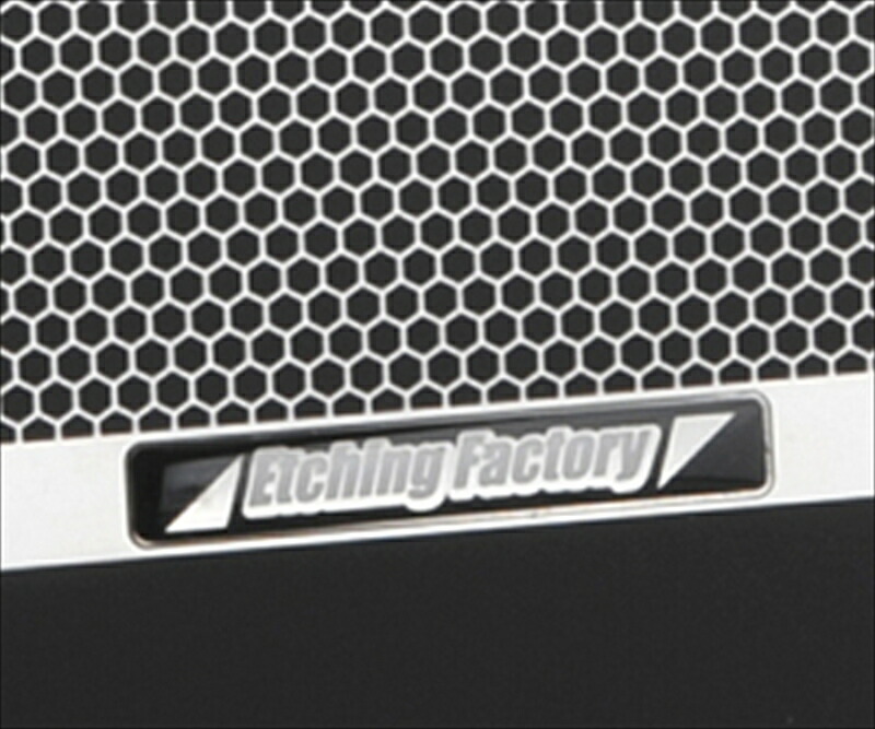 バイクパーツ ETCHING FACTORY(エッチングファクトリー) オイルクーラーガード エンブレム黒 OGT-CLASSIC-00 4548916339129 ボンネビル/スラクストン/スクランブラー