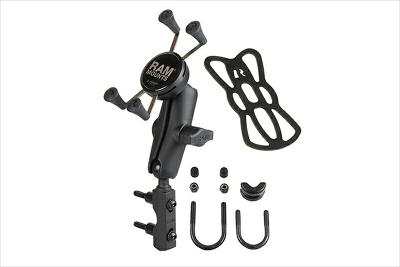 【5日前後で発送】バイクパーツ RAM MOUNTS(ラムマウント) Xグリップ S &マスターシリンダークランプセット 標準アーム U字ボルト付 1インチボール RAM-B-174-UN7U 4548916631759