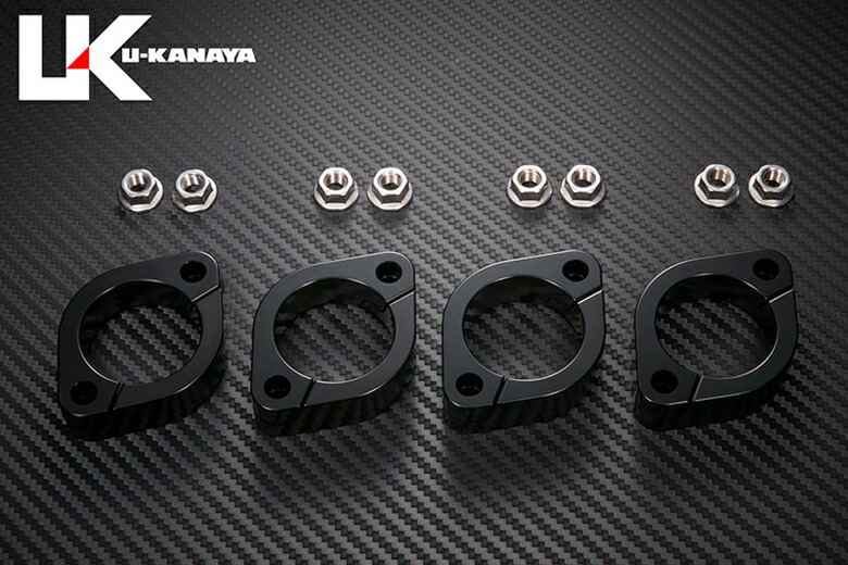 バイクパーツ マフラー ユーカナヤ ビレットエキゾーストフランジ BLK EFBKZEP75 4548916810314 ZEPHYR750/ZEPHYR750RS