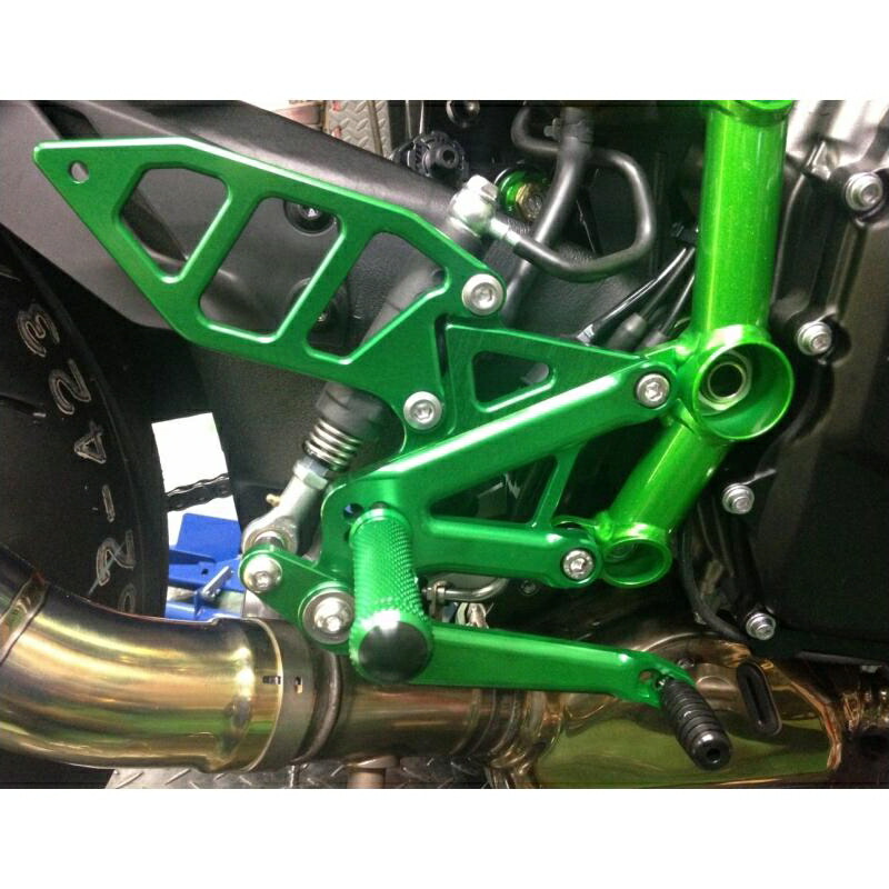 バイクパーツ ステップ ケイファクトリー ライディングステップ グリーン 172MZBR107F 4582215607022