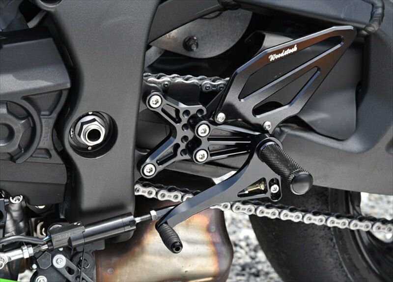 バイクパーツ WOODSTOCK(ウッドストック) バックステップキット 5POS/BLK WBS-K34-BB 4548916874224