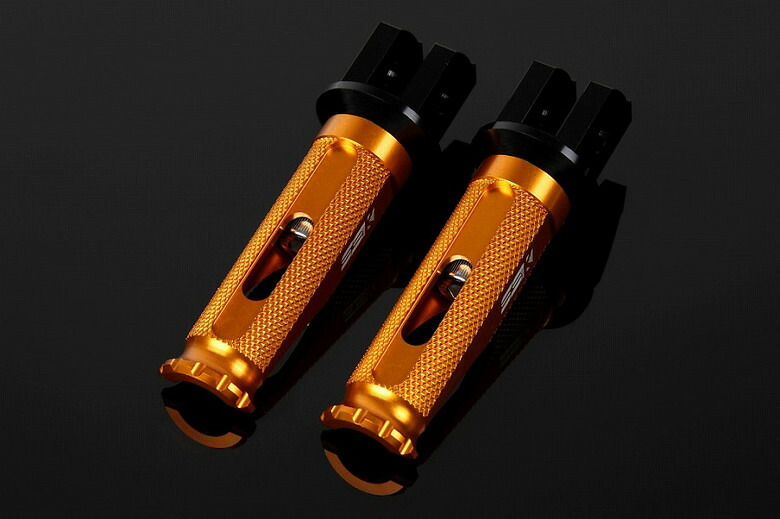 【5日前後で発送】 バイク用品 ステップエスエスケイ スピードラ SSKSPEEDRA アルミ削出ステップ レーシング ライダー 取付部カラー:ブラック ステップバーカラー:ゴールドAFPR211GD 4580486923414取寄品 セ｜バイク用品はとやグループ2号店