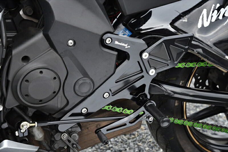 バイクパーツ WOODSTOCK(ウッドストック) バックステップキット 4POS/シルバー WBS-K33-SL 4550255449551