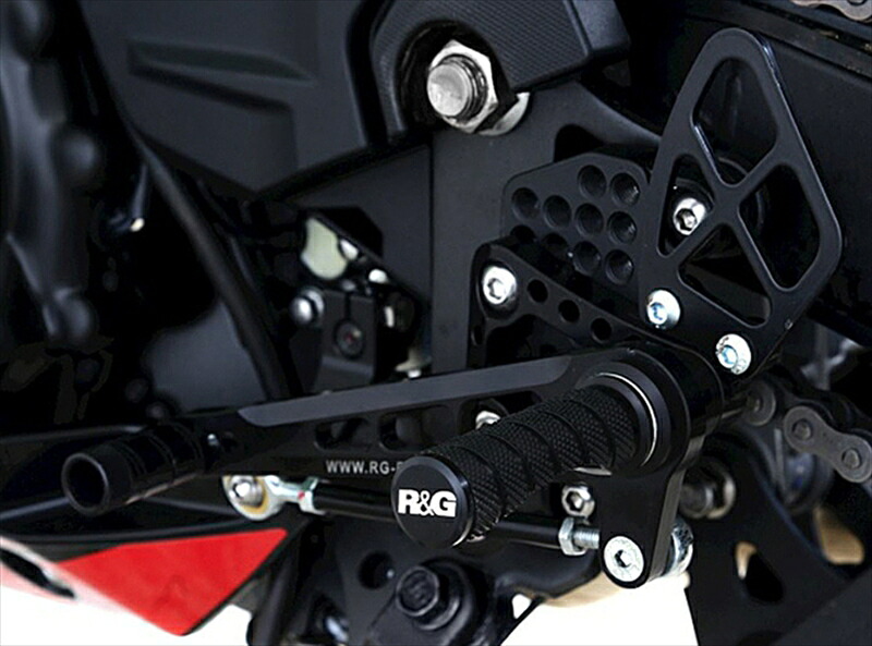 バイクパーツ R&G(アールアンドジー) 可変レーシングステップキット ブラック RG-RSET39BK 4580041251969