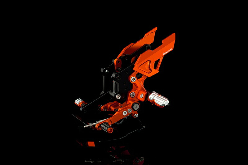 バイクパーツBIKERS(バイカーズ) バックステップ オレンジK0218-ORG4548916435241｜バイク用品はとやグループ2号店