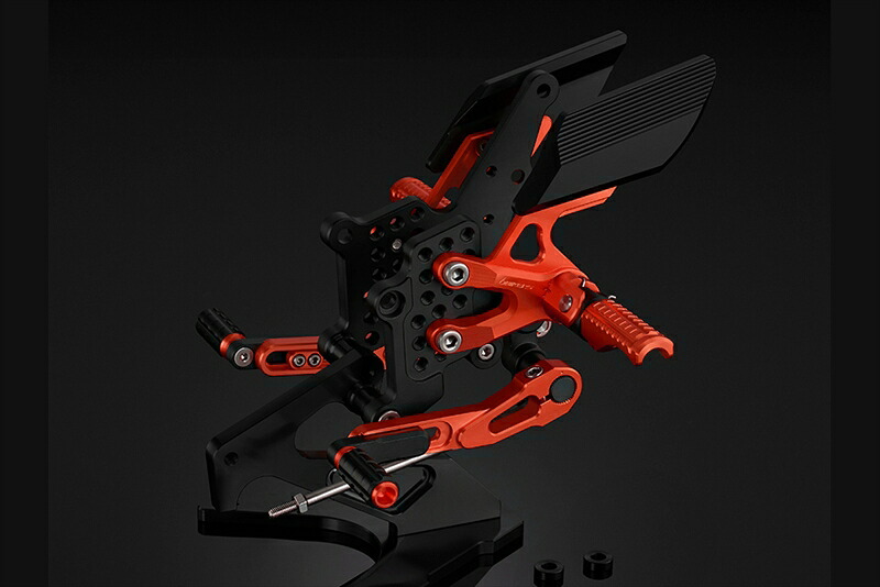 バイクパーツBIKERS(バイカーズ) バックステップ オレンジY0185-ORG4548916535620｜バイク用品はとやグループ2号店