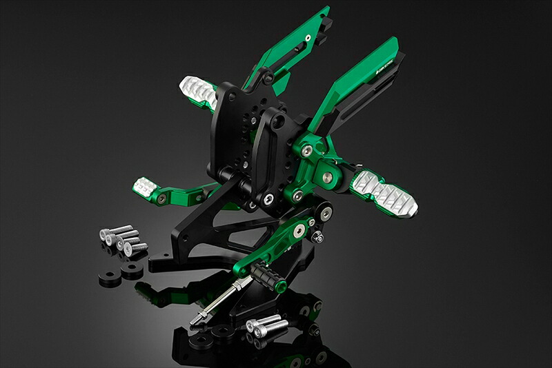 バイクパーツBIKERS(バイカーズ) バックステップ グリーンK0306-GRN4548916717309|バイク用品はとやグループ2号店