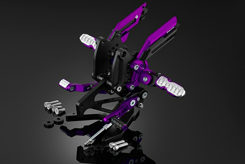バイクパーツBIKERS(バイカーズ) バックステップ パープルK0306-PUR4548916717354|バイク用品はとやグループ2号店