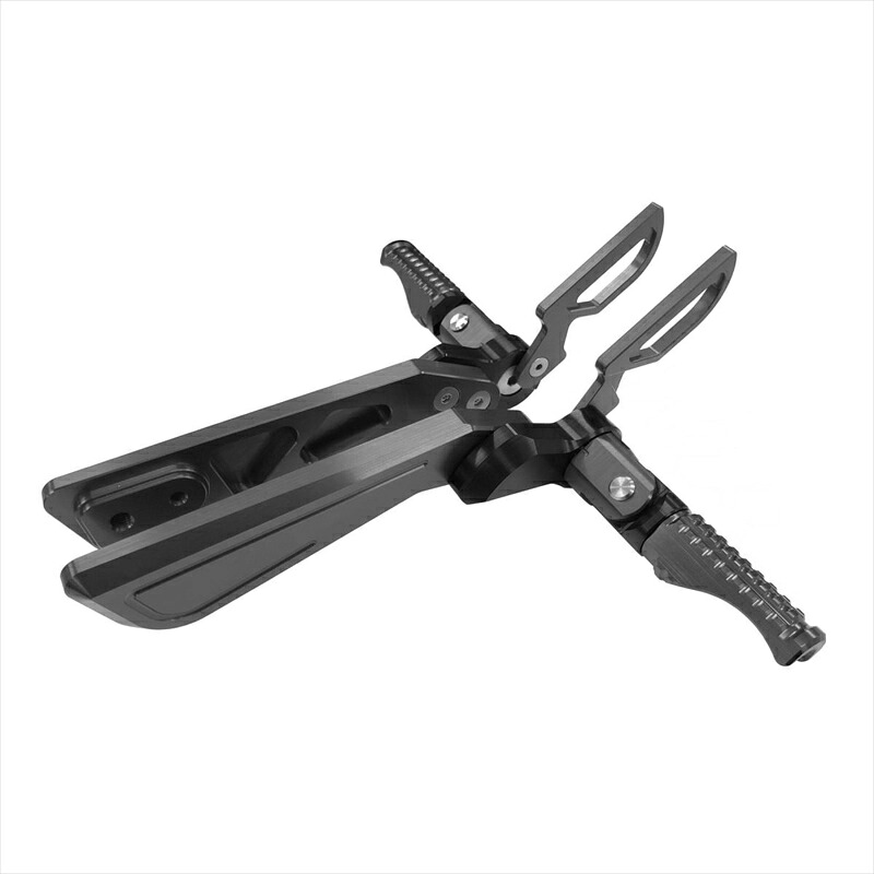 バイクパーツ BIKERS(バイカーズ) タンデムステップ バックステップ用 グレー H0401-GRY 4549950251743 GROM 13-24