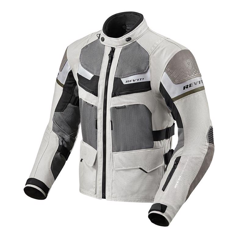 バイク用品 ウェア ジャケットレブイット カイエンプロ ジャケット ライトグレー グリーン LREVIT FJT193-3680-L 取寄品