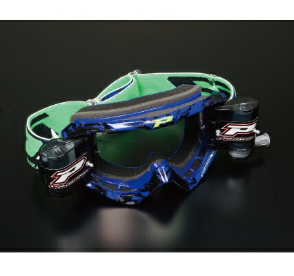 バイク用品 ウェア PROGRIP プログリップ ステルスロールオフワイドゴーグル ブルー PG3458ROW 4580332554281