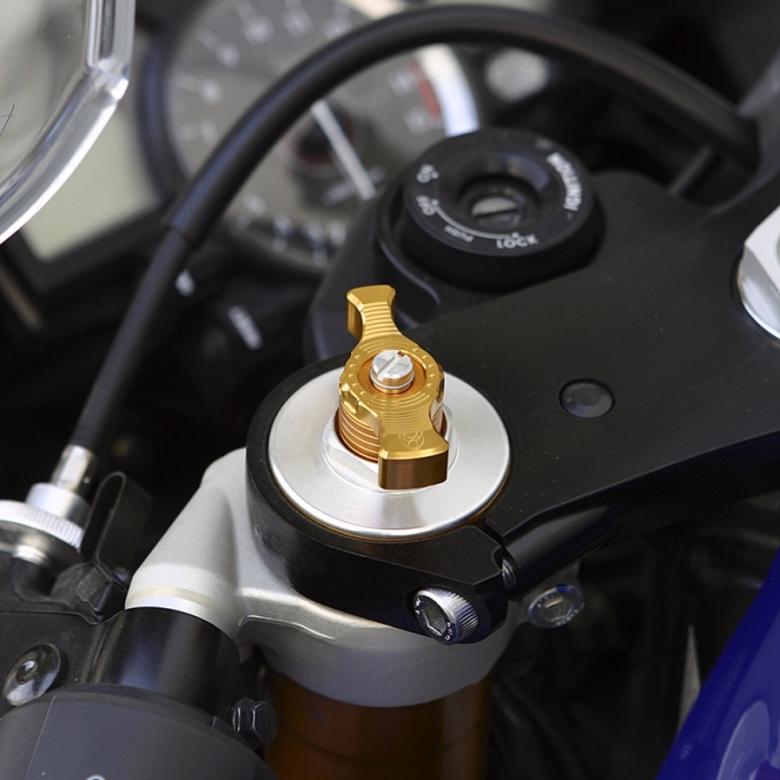 バイク用品 フロントフォーク K-FACTORY イニシャルアジャスター Bタイプ14-6カク ストロングゴールド ケイファクトリー 000VZCB003T 取寄品