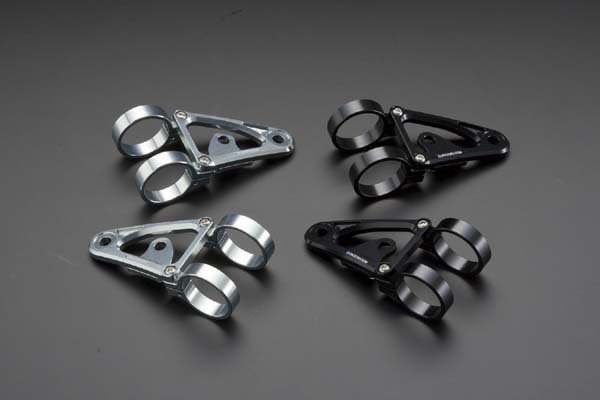 バイク用品 電装系 ヘッドライト＆ヘッドライトバルブ K-FACTORY ヘッドライトステー メタリックシルバー アルミ ZEPHYR1100 ケイファクトリー 000IZDG001N 取寄品