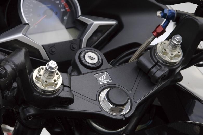 バイク用品 フロントフォーク K-FACTORY フロントフォークキャップ Sゴールド CBR250R MC41 ケイファクトリー 064VZDR019E 取寄品