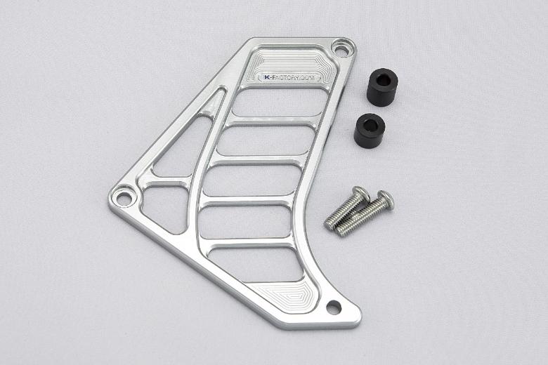 K-FACTORY フロントスプロケットカバー メタリックSLV 1198(10-) 《ケイファクトリー 506FZAQ023N》｜バイク用品はとやグループ2号店