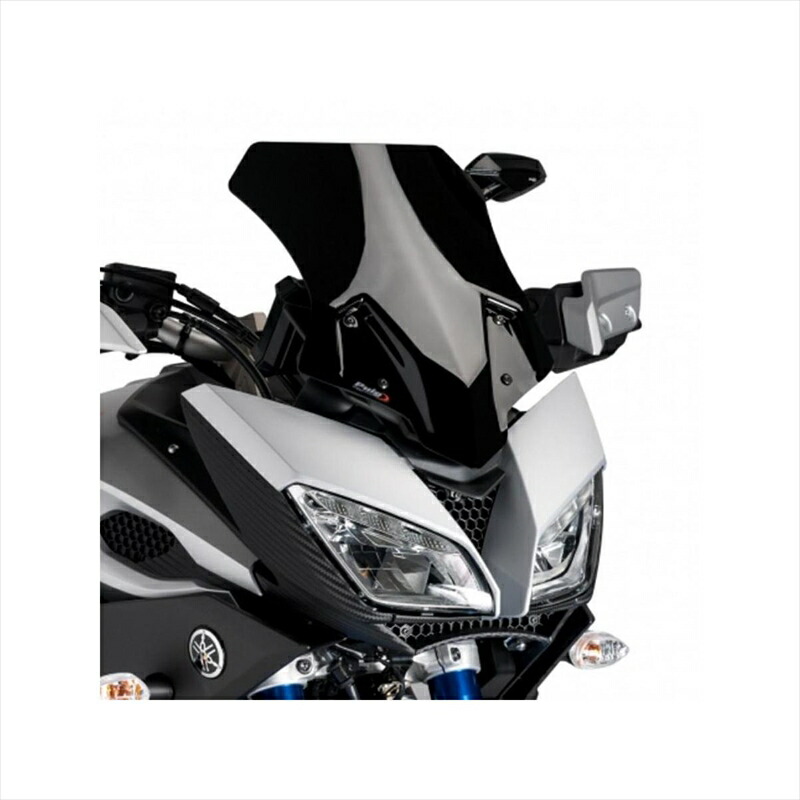 バイクパーツ 外装 プーチ レーシングスクリーン ブラック 7645N 4548916450497 MT-09TRACER 15-