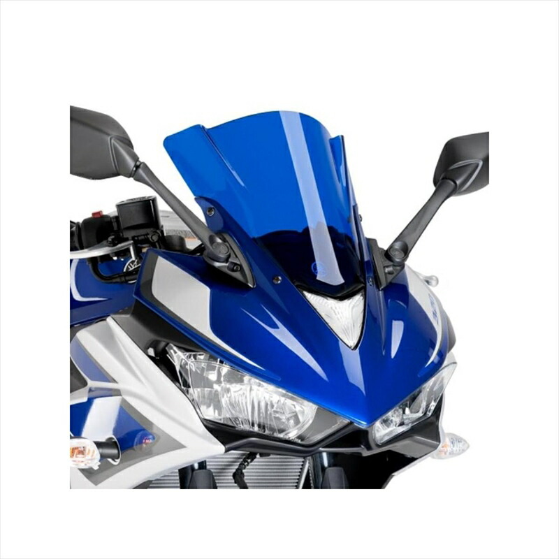 バイクパーツ 外装 プーチ スクリーン レーシング ブルー 7649A 4549950573050 YZF-R3/25