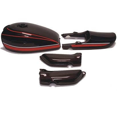 バイクパーツ 外装 ドレミコレクション プレスタンクセット アカタイガー 10006 4573268850060 Z1/2