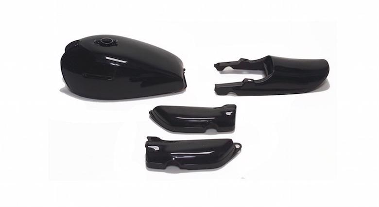 バイクパーツ 外装 ドレミコレクション プレスタンクセット ブラックメタリック 10949 4573268869499 Z1/2