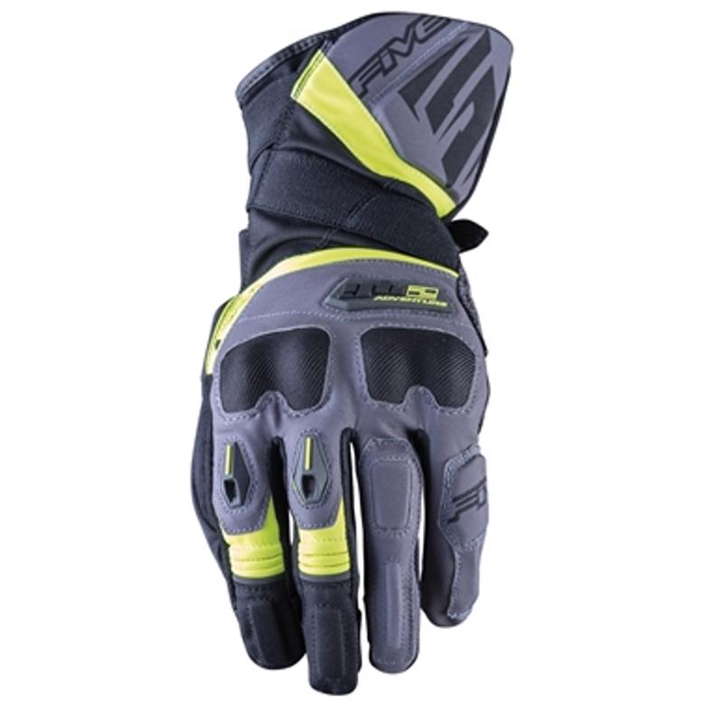 バイク用品 ウェアFIVE ファイブ GT2 WR グローブ GREY FLUO YEL ＃S3882017021218 3882017021218｜バイク用品はとやグループ2号店