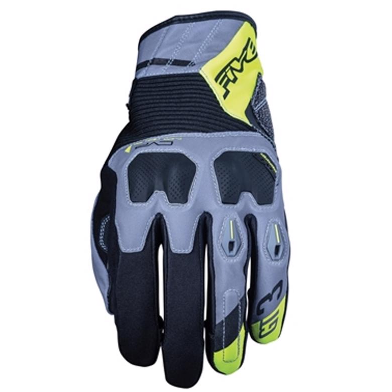 バイク用品 ウェアFIVE ファイブ GT3 WR グローブ GREY FLUO YEL ＃XL3882018021447 3882018021447｜バイク用品はとやグループ2号店