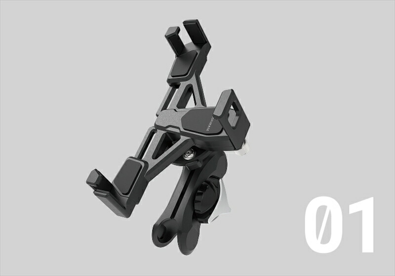 【5日前後で発送】バイク専用スマホホルダー MOUNT SYSTEM(サインハウス) マウントシステム セカンド スマートフォンホルダーセット AB-01/B ブラック 00082995 4541408007629