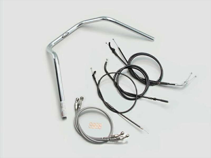 バイク用品 ハンドルハリケーン HURRICANE ２００アップ３型プルバック ハンドルSETH708-013C 4936887389814取寄品｜バイク用品はとやグループ2号店