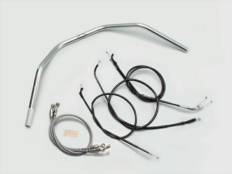 バイク用品 ハンドルハリケーン HURRICANE １３０クラシックプルバック ハンドルSETH707-077C 4936887840490取寄品｜バイク用品はとやグループ2号店