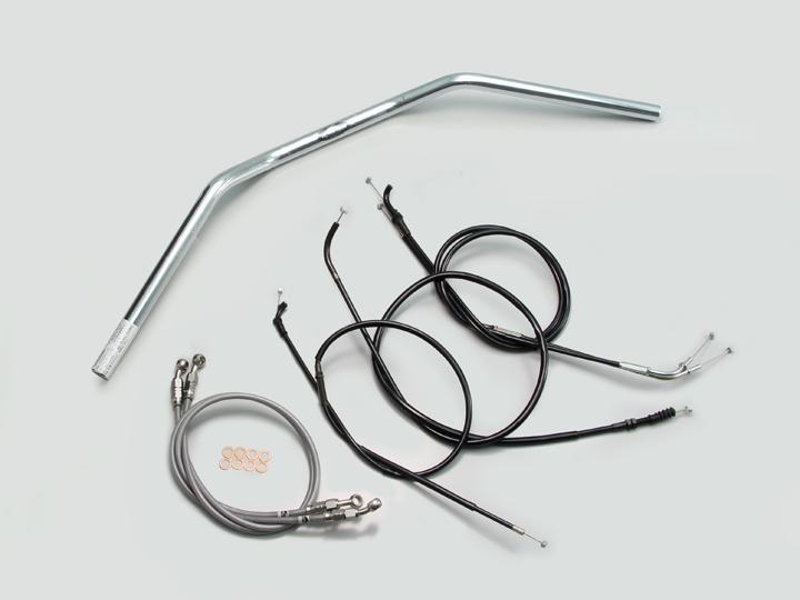 バイク用品 ハンドル ハリケーン HURRICANE トラッカーＬＯＷ ハンドルSET H707-043C 4936887933000 取寄品