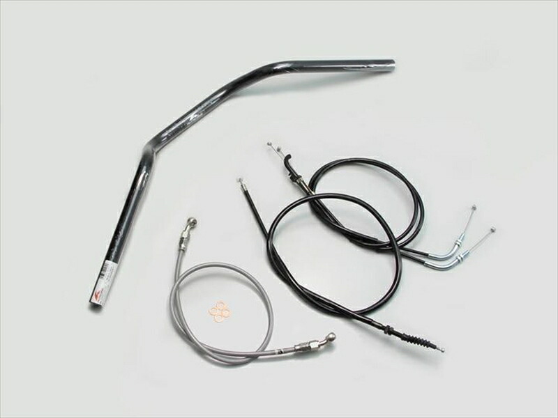 バイク用品 ハンドルハリケーン HURRICANE ヨーロピアン２型 ハンドルSETH714-071B 4936887011005取寄品｜バイク用品はとやグループ2号店