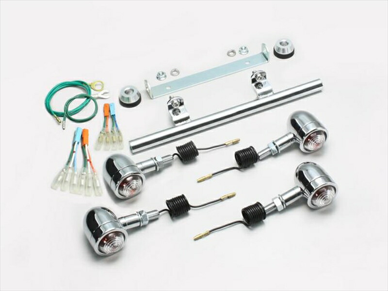 バイク用品 電装系 ハリケーン HURRICANE ミニブレットウインカーkit ｽﾃﾑﾏｳﾝﾄ HA5438C 4936887005776 取寄品