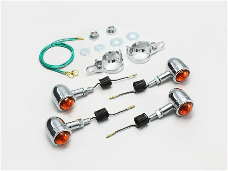 バイク用品 電装系 ハリケーン HURRICANE ミニブレットウインカーkit ﾌｫｰｸﾏｳﾝﾄ HA5447 4936887008722 取寄品