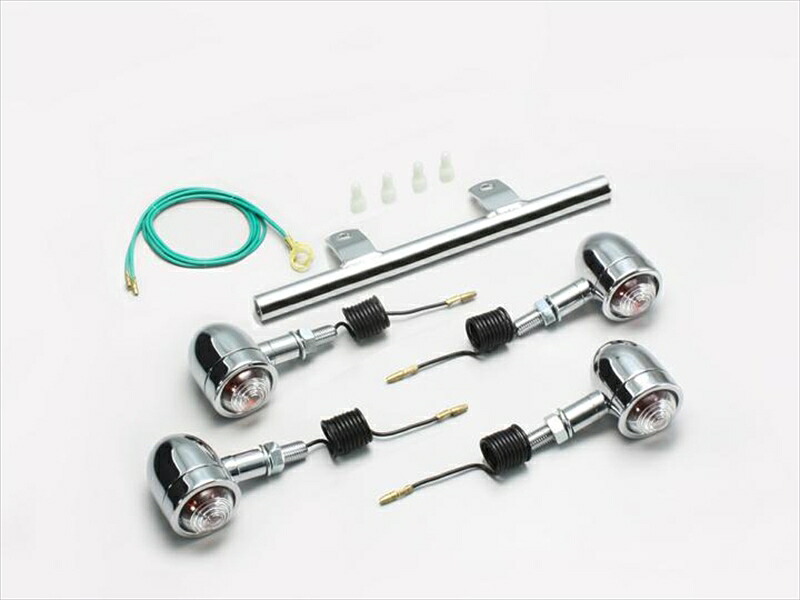 バイク用品 電装系 ハリケーン HURRICANE ミニブレットウインカーkit ｽﾃﾑﾏｳﾝﾄ HA5415C-01 4936887436723 取寄品