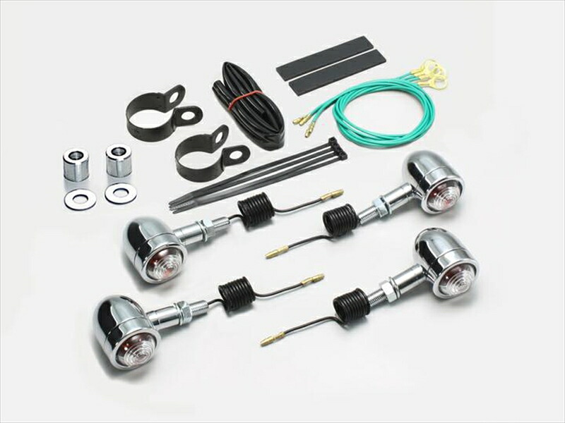 バイク用品 電装系ハリケーン HURRICANE ミニブレットウインカーｋｉｔ ﾌﾚｰﾑﾏｳﾝﾄHA5434C-01 4936887637625取寄品｜バイク用品はとやグループ2号店