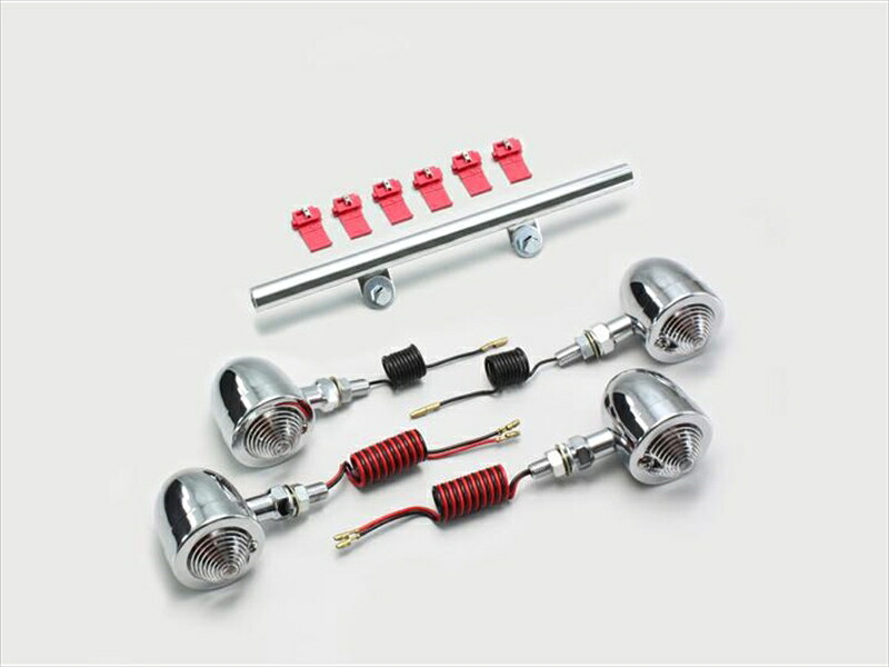 【5日前後で発送】 バイク用品 電装系 ハリケーン HURRICANE ブレットウインカーｋｉｔ ﾌﾚｰﾑﾏｳﾝﾄ HA5522C-01 4936887609325 取寄品