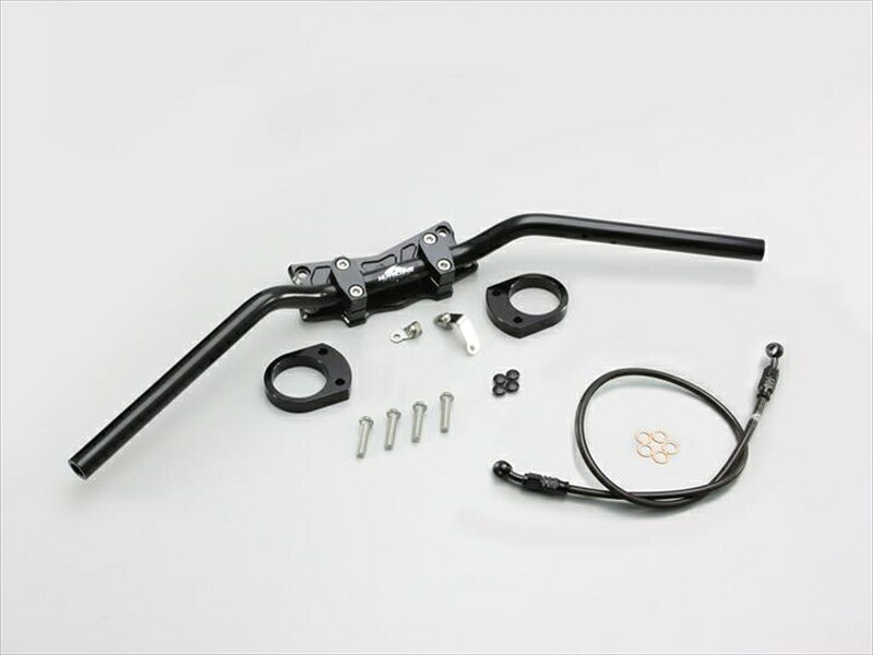 バイク用品 ハンドルハリケーン HURRICANE バーハンドルkit ブラケット式HBK666BSB 4936887012958取寄品|バイク用品はとやグループ2号店