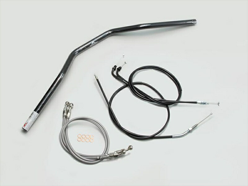 バイク用品 ハンドルハリケーン HURRICANE トラッカースペシャル ハンドルSETH008-033B 4936887337754取寄品｜バイク用品はとやグループ2号店