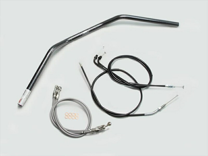 バイク用品 ハンドルハリケーン HURRICANE トラッカーLOW ハンドルSETH009-043B 4936887584851取寄品|バイク用品はとやグループ2号店