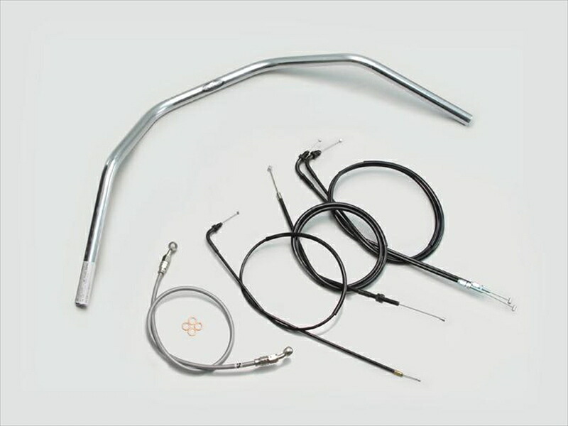 バイク用品 ハンドルハリケーン HURRICANE １３０クラシックプルバック ハンドルSETH012-077C 4936887326987取寄品｜バイク用品はとやグループ2号店