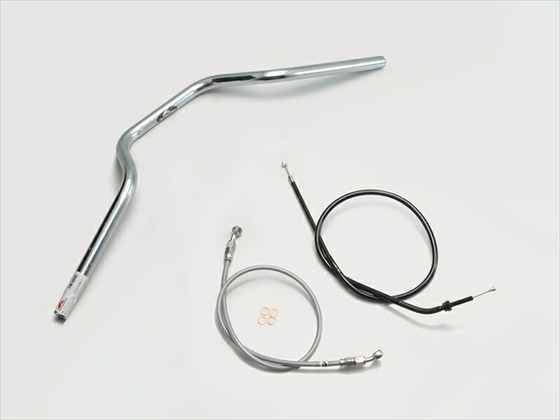 バイク用品 ハンドル ハリケーン HURRICANE ヨーロピアン３型 ハンドルSET H024-072C 4936887010008 取寄品