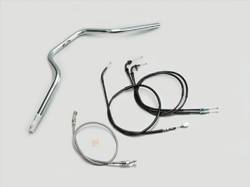 バイク用品 ハンドル ハリケーン HURRICANE ヨーロピアン4型 ハンドルSET H506-073C 4936887681857 取寄品