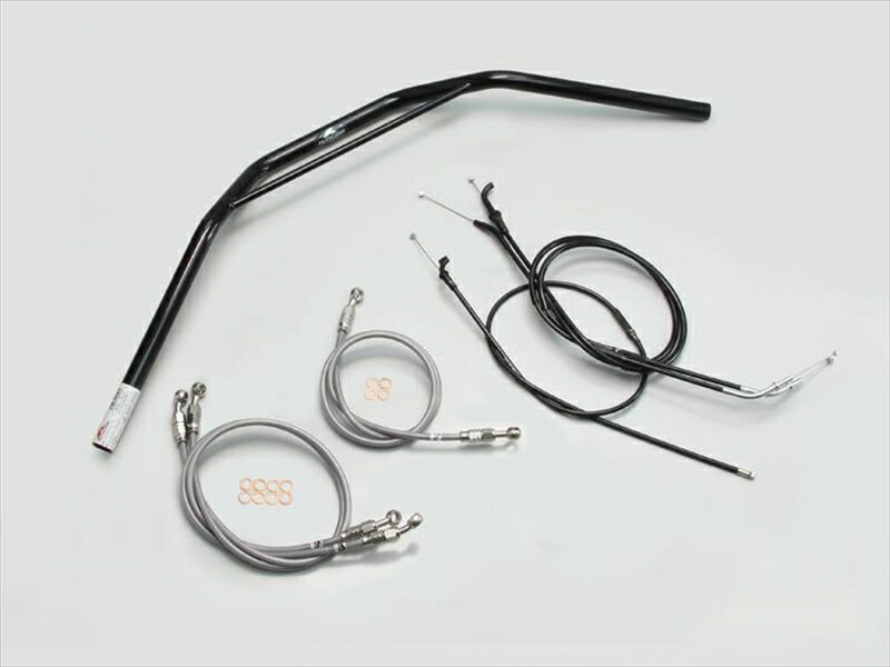 バイク用品 ハンドルハリケーン HURRICANE トラッカーHIGH ブリッジ付 ハンドルSETH702-031B 4936887845723取寄品|バイク用品はとやグループ2号店